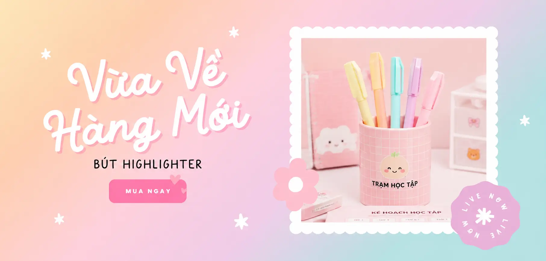 hàng mới về trạm học tập