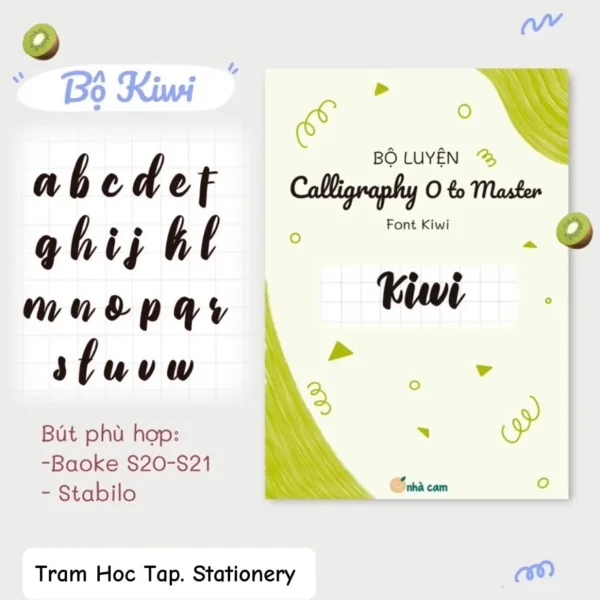 Bộ luyện chữ calligraphy Kiwi