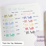 Bút luyện viết chữ Calligraphy basic colors