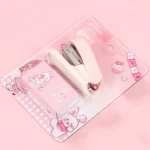 Dập ghim mini phiên bản thỏ hồng chibi cute nguyên hộp