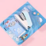 Dập ghim mini phiên bản phi hành gia xanh dương cute nguyên hộp