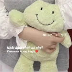 Ôm gấu bông dễ thương hình ếch cười ấm áp