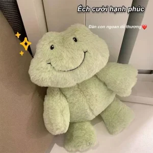 Gấu Bông Dễ Thương Hình Ếch Cười Hạnh Phúc Cao Cấp