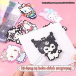 Mẫu mô hình Kuromi từ hạt nhựa ủi 2.6mm