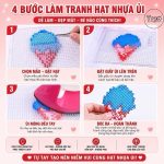 4 bước làm tranh hạt nhựa ủi đơn giản tại nhà
