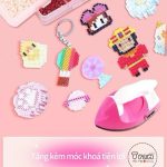 Thành phẩm móc khóa hoạt hình từ hạt nhựa ủi