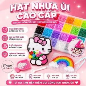 Bộ hạt nhựa ủi cao cấp DIY MARD nhiều màu sắc