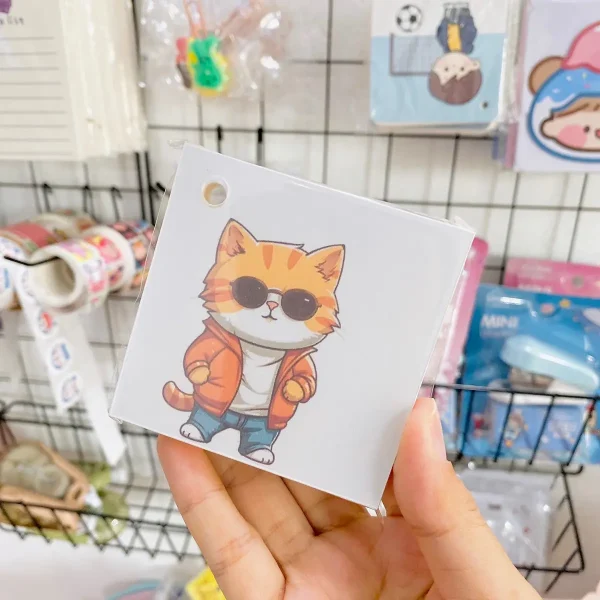 Flashcard cool cat
