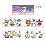 Trọn bộ stickers dễ thương phi hành gia Series of Lulu