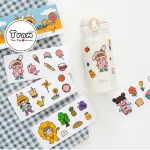 Set 4 tấm stickers dễ thương trang trí bình nước
