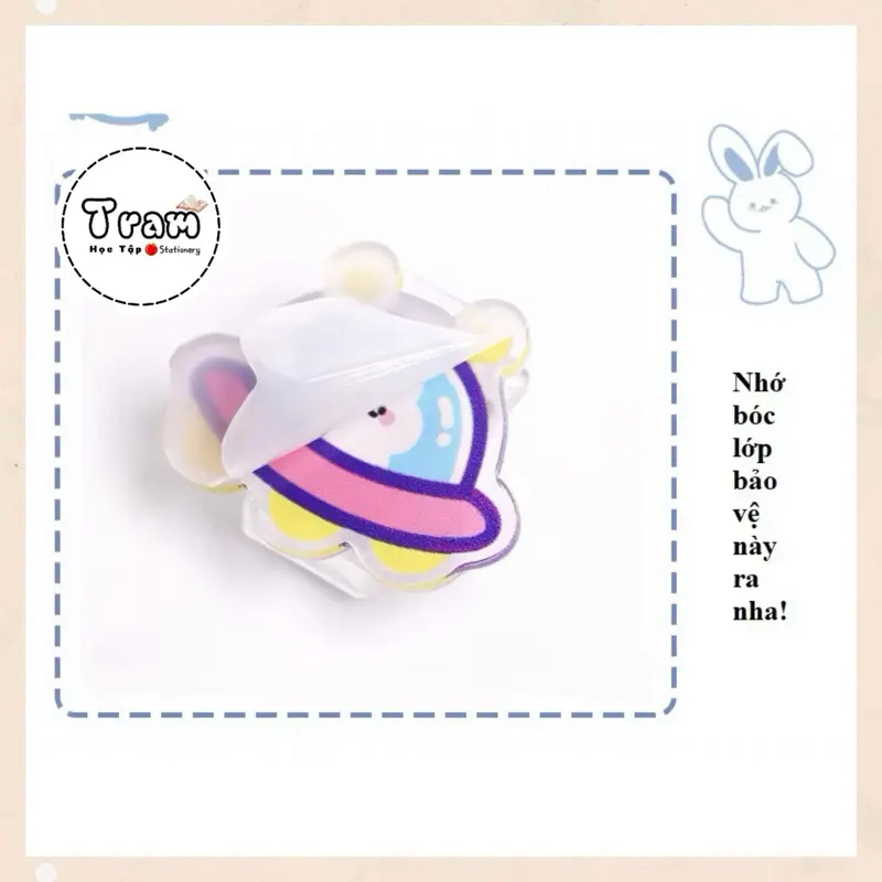 Bóc màng bảo vệ kẹp giấy xinh xắn Lớp màng bảo vệ chống xước của kẹp giấy xinh xắn