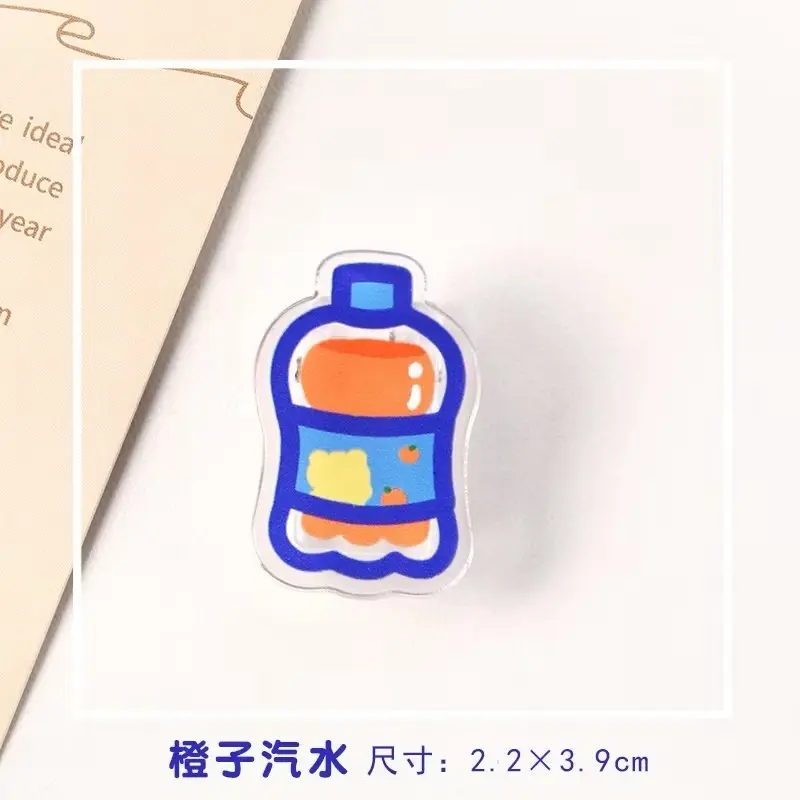 Kẹp giấy xinh xắn hình chai nước cam Kẹp giấy xinh xắn hình chai nước cam soda