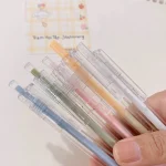 đầu bấm bút gel có đệm tay màu pastel Hàn Quốc