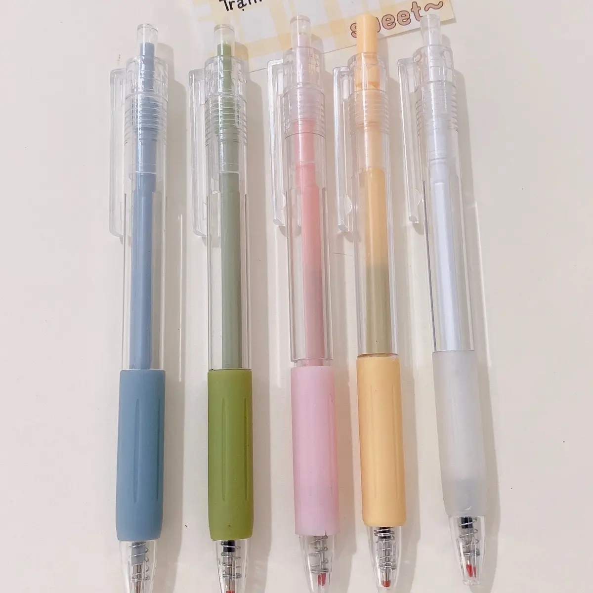 Các phiên bản màu sắc bút gel có đệm tay màu pastel các màu sắc bút gel có đệm tay màu pastel