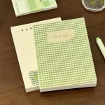 Sổ ghi chép takenote nhanh caro xanh lá cây xinh xắn