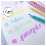 Màu mực đều và mịn của bút viết chữ Calligraphy dạ quang
