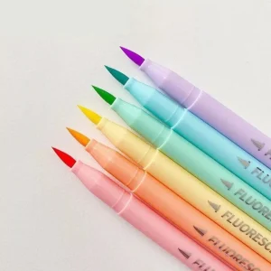 Cận cảnh ngòi brush của bộ 6 bút viết chữ Calligraphy