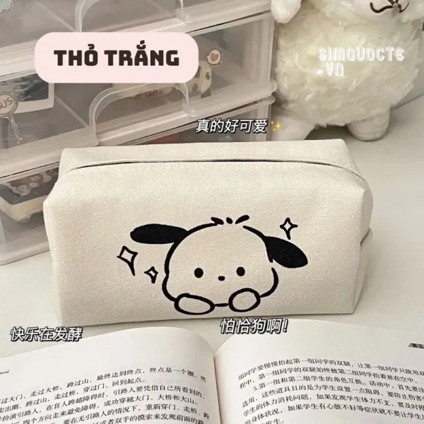 Túi bút thỏ trắng