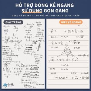 Giấy nháp màu Kraft kẻ ngang hỗ trợ ghi chép toán học