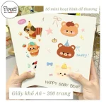 Sổ mini giấy nháp Kraft khổ A6