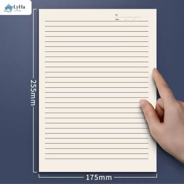B5 100 tờ giấy nháp trắng 2 mặt kẻ ngang