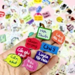 Sticker phân loại bài học nhãn vở in theo môn học cấp 1-2-3